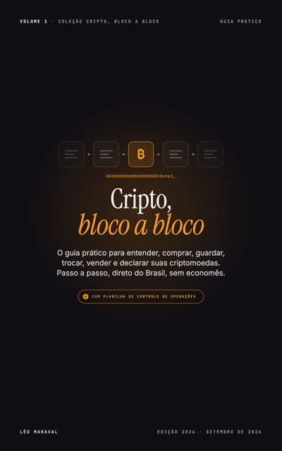Capa de Cripto, bloco a bloco, de Léo Maraval