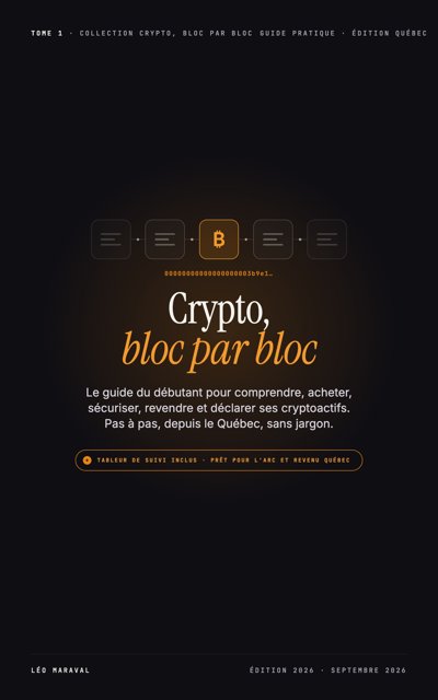 Couverture de Crypto, bloc par bloc, de Léo Maraval